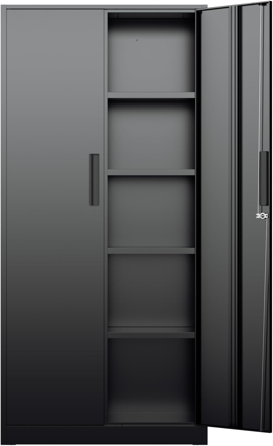 Office Furniture Home - Armadio Alto in Metallo per Stoccaggio,