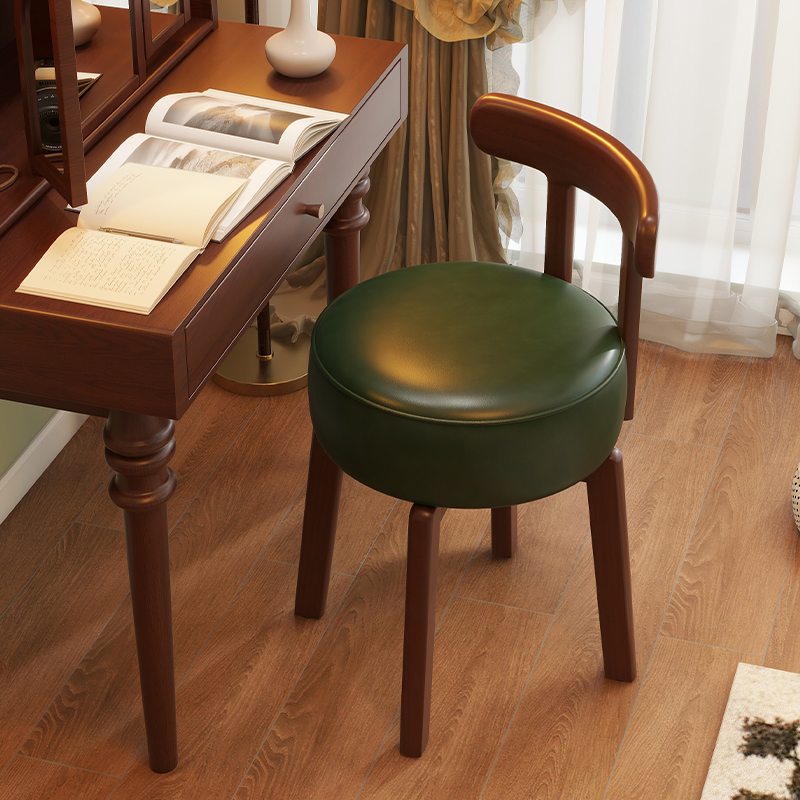 Office Furniture Home - Sedia girevole in legno massello, cuscino