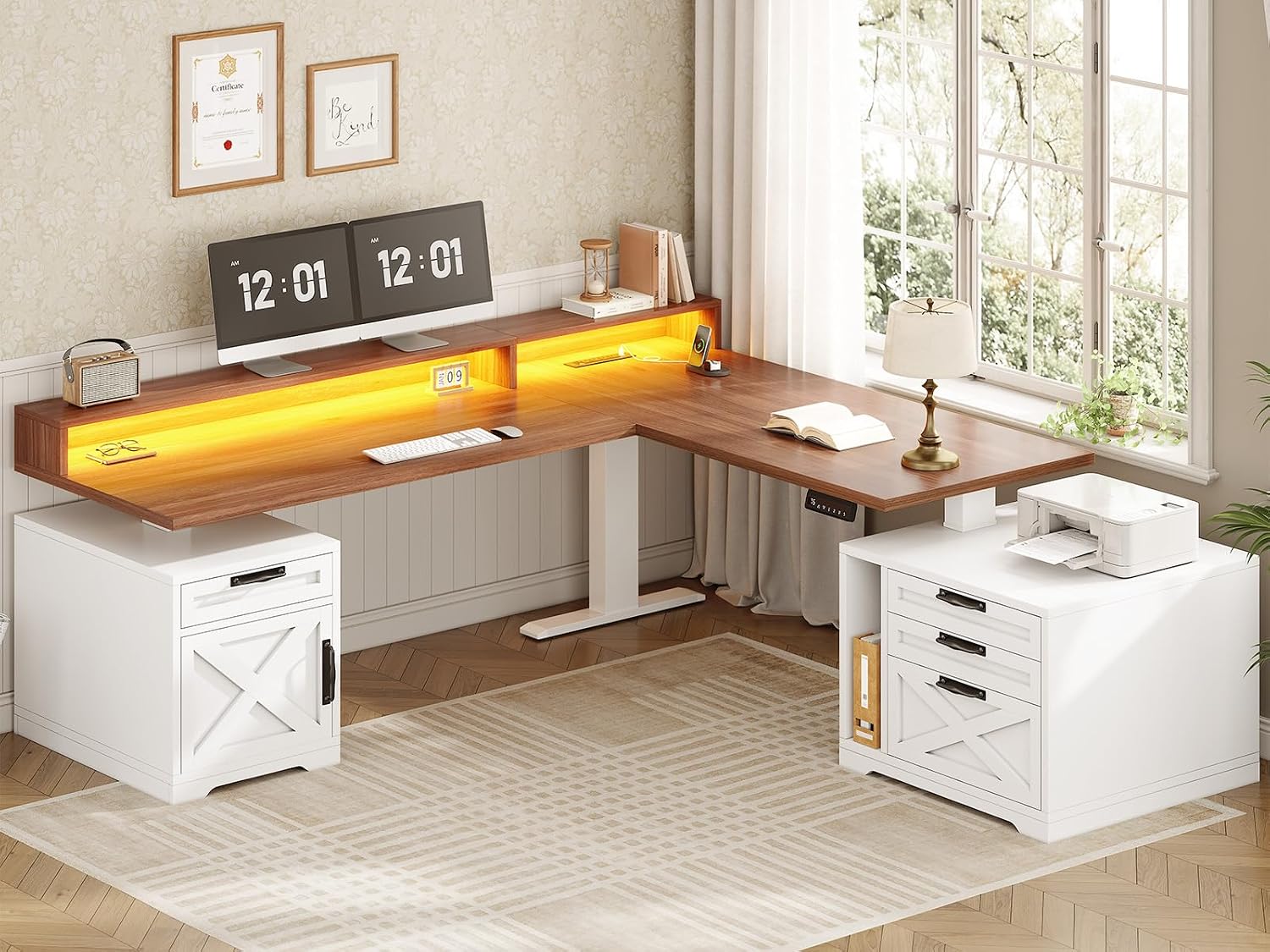 Scrivania ad Angolo a L Regola - Office Furniture Custom recensione e prezzo