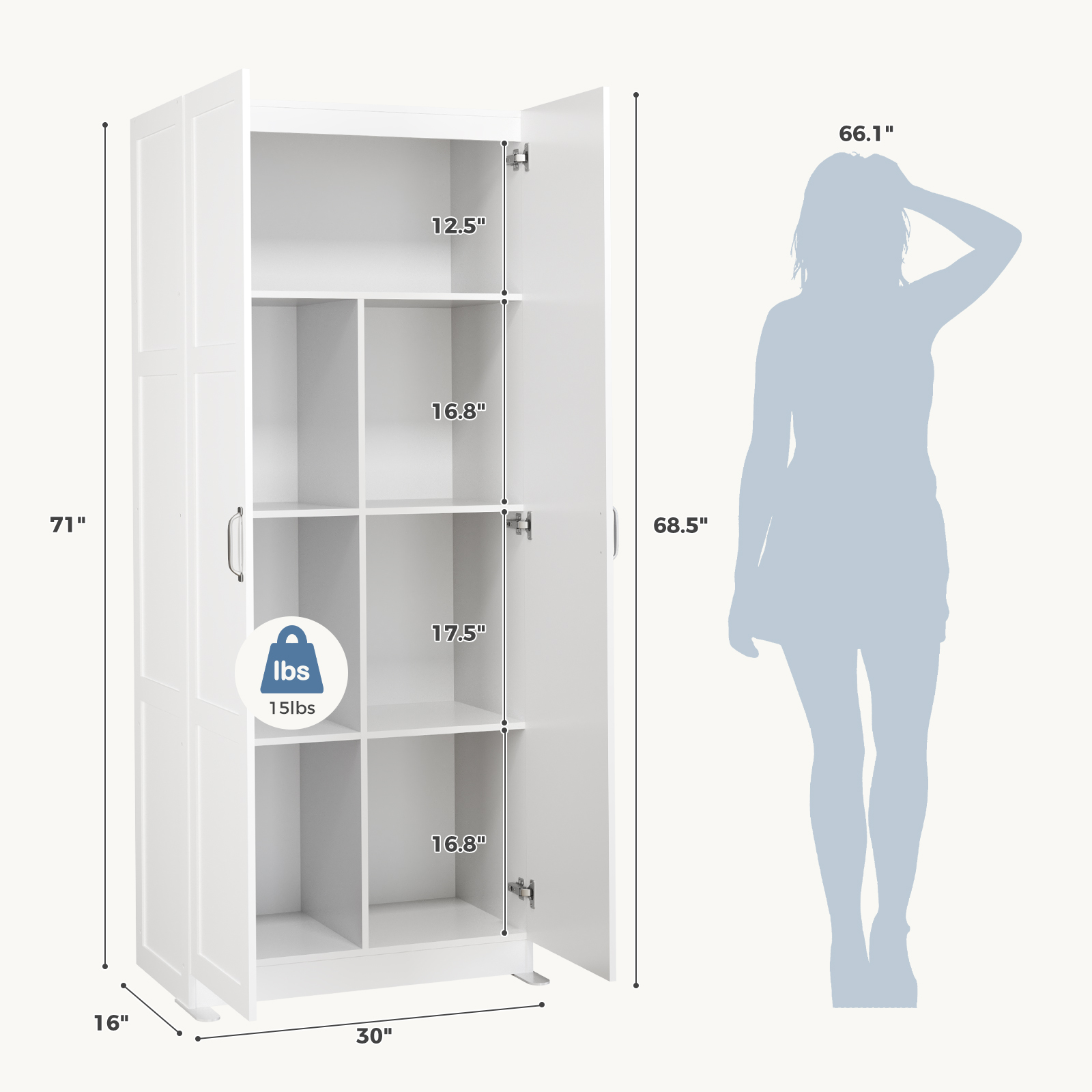 JHK 71IN Mobiletto in Legno pe - Office Furniture Suppliers recensione e prezzo