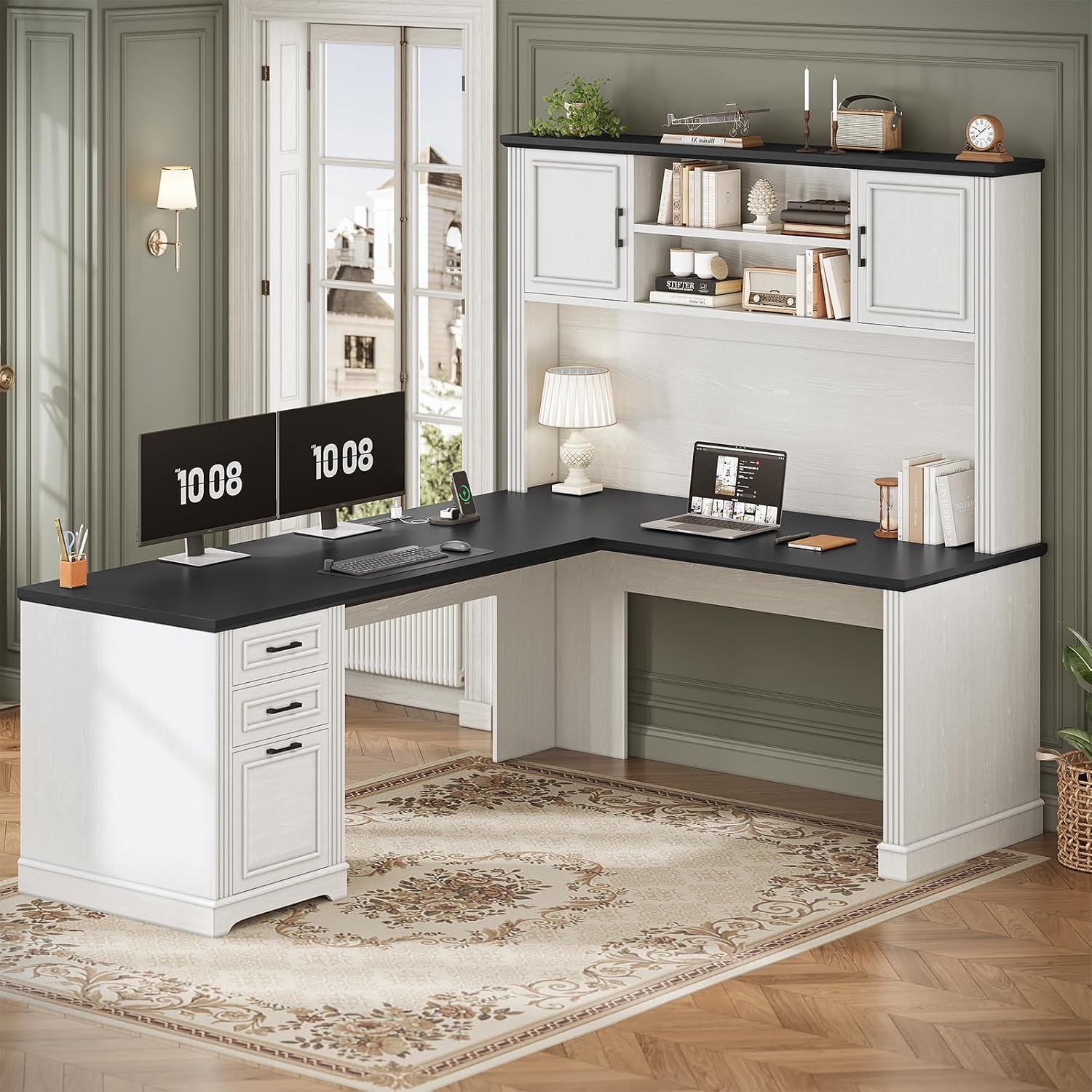 Scrivania a L con ripiano supe - Office Furniture Custom recensione e prezzo